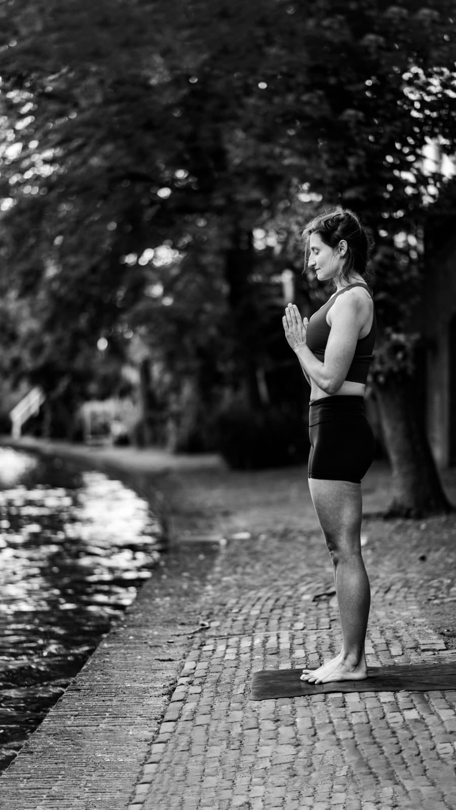 Ashtanga yoga backbend practice at a retreat in the Belgian Ardennes